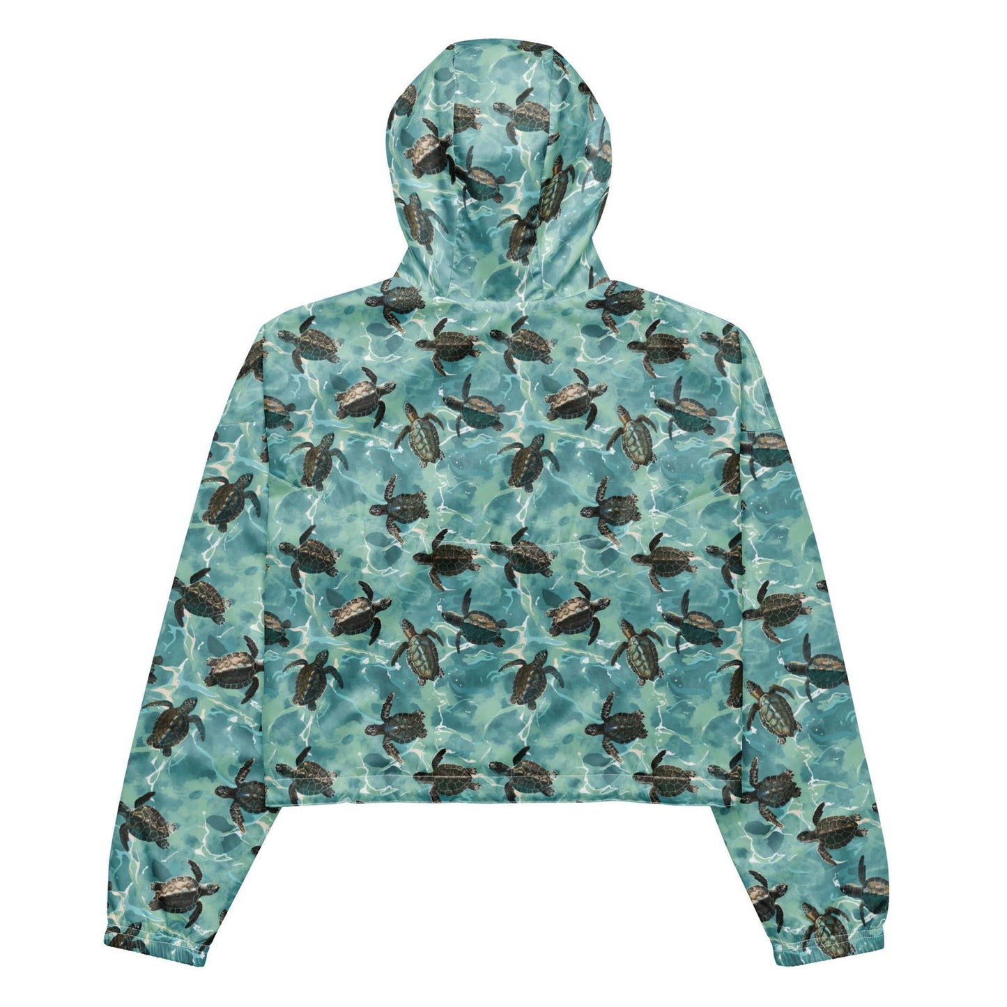 Salinity Swimwear Oceanic Sea Turtle Women’s Cropped Windbreaker Windbreaker