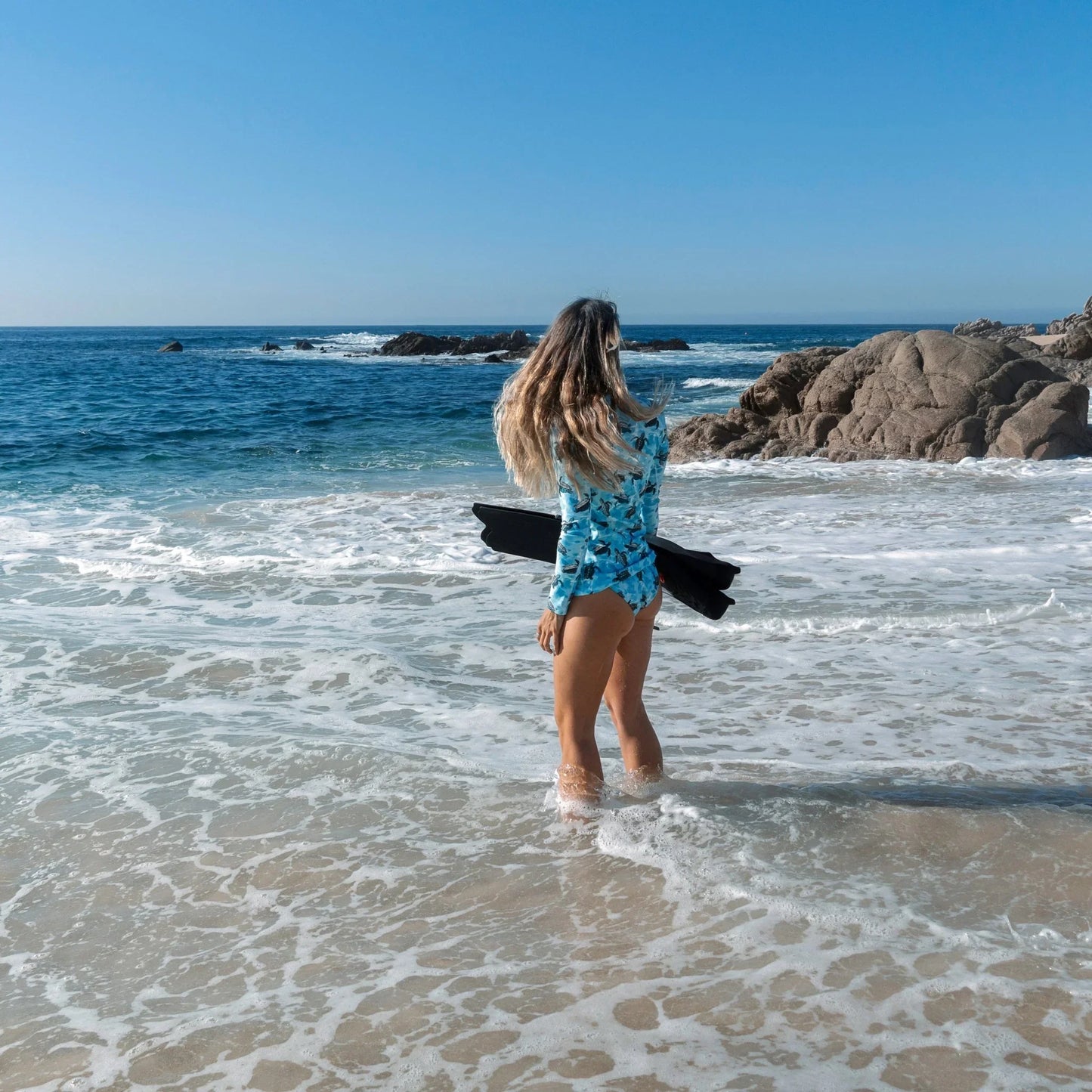 Oceanic Sea Turtle Women's Rash Guard - Salinity Swimwear