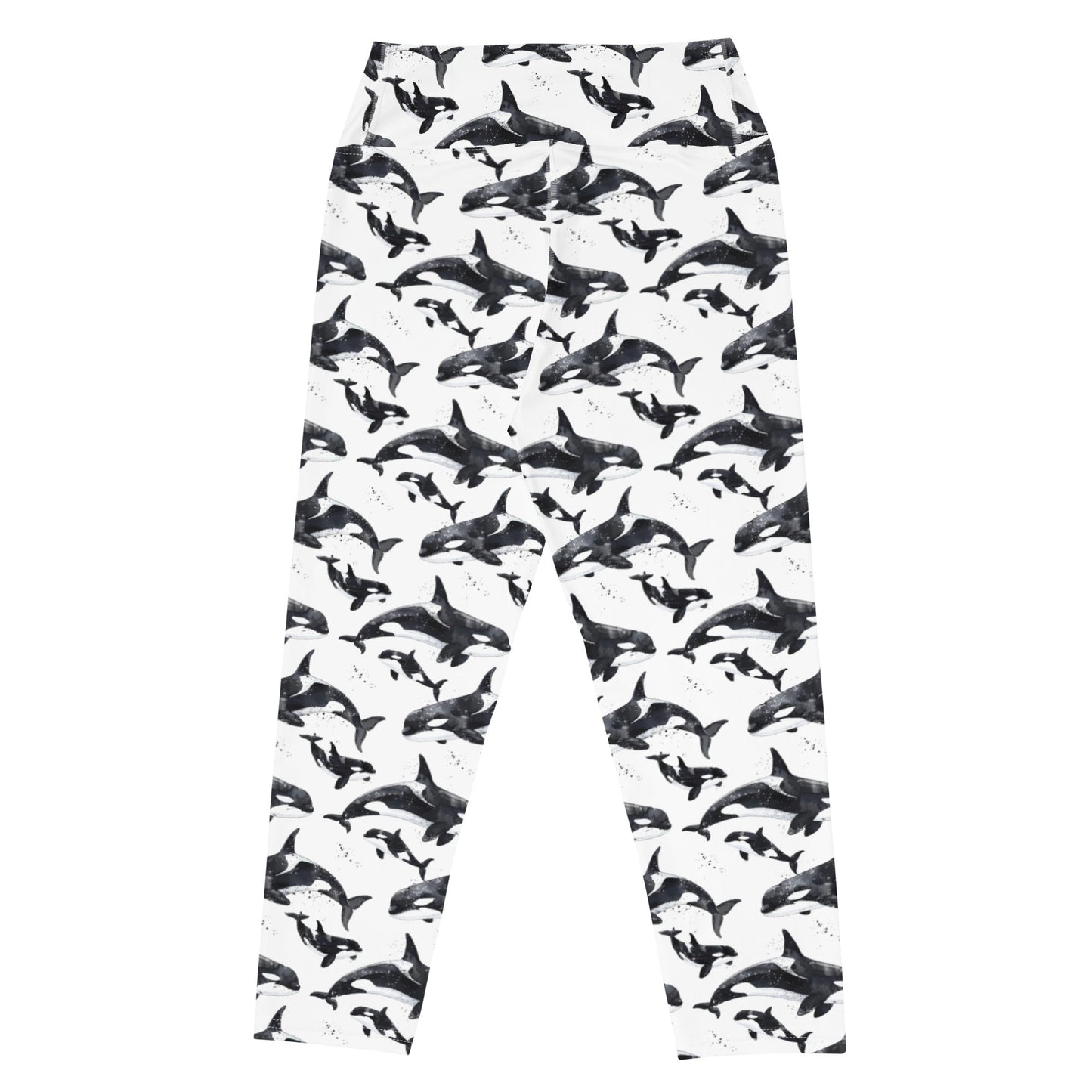 Salinity Swimwear Orca Pod Capri Swim Leggings Capri Leggings