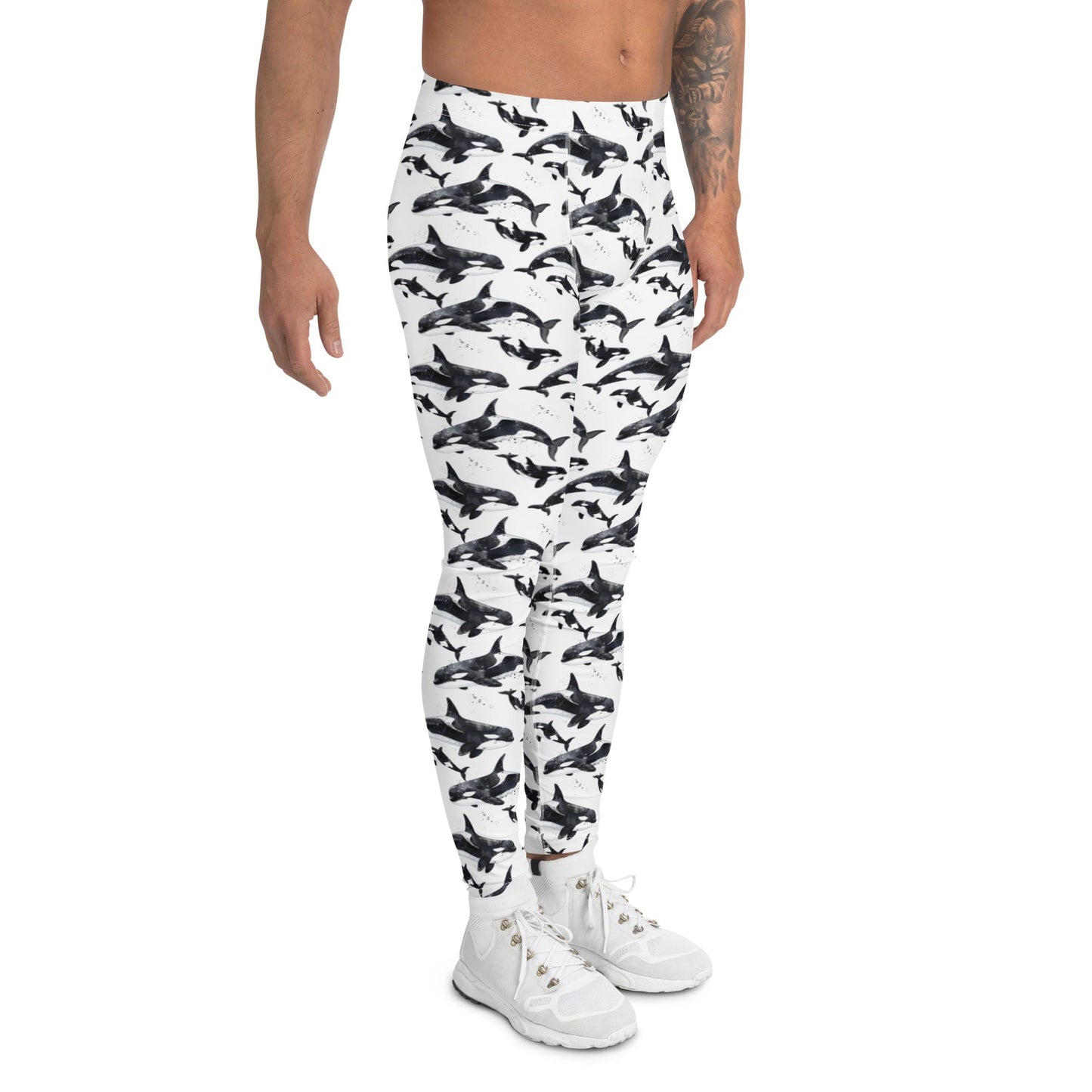 Salinity Swimwear Orca Pod Men's Swim Leggings Leggings