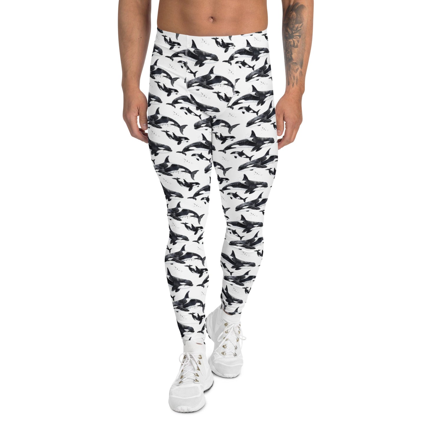 Salinity Swimwear Orca Pod Men's Swim Leggings Leggings