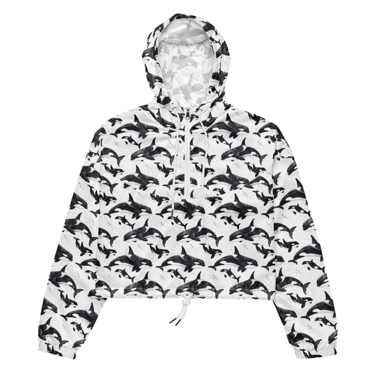 Orca Pod Women’s cropped Windbreaker - Salinity Swimwear