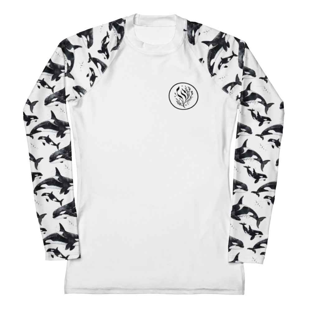 Salinity Swimwear Orca Pod Women's Rash Guard Solid Rash Guard