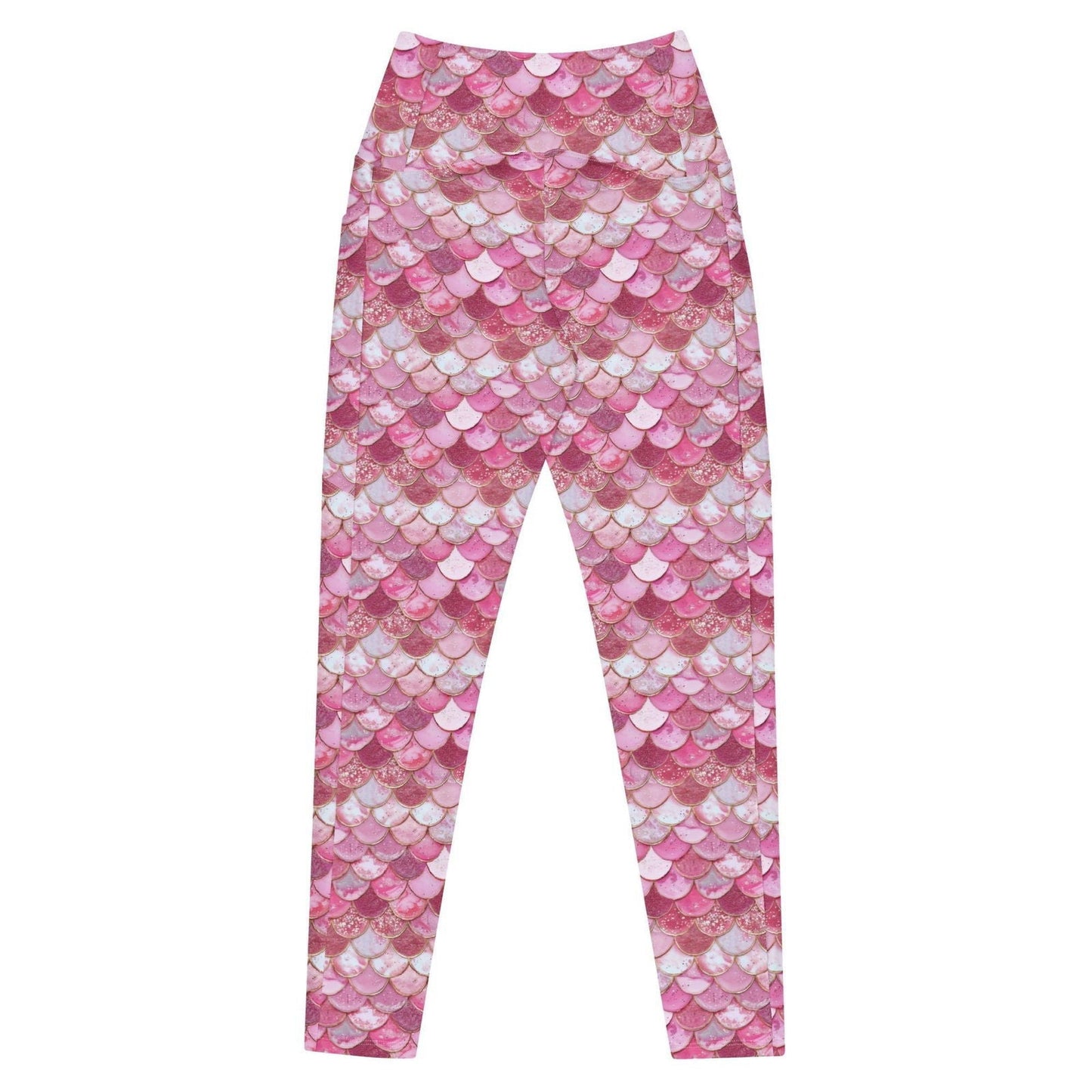 Salinity Swimwear Pink Pearl Mermaid Eco Swim Leggings With Pockets Leggings