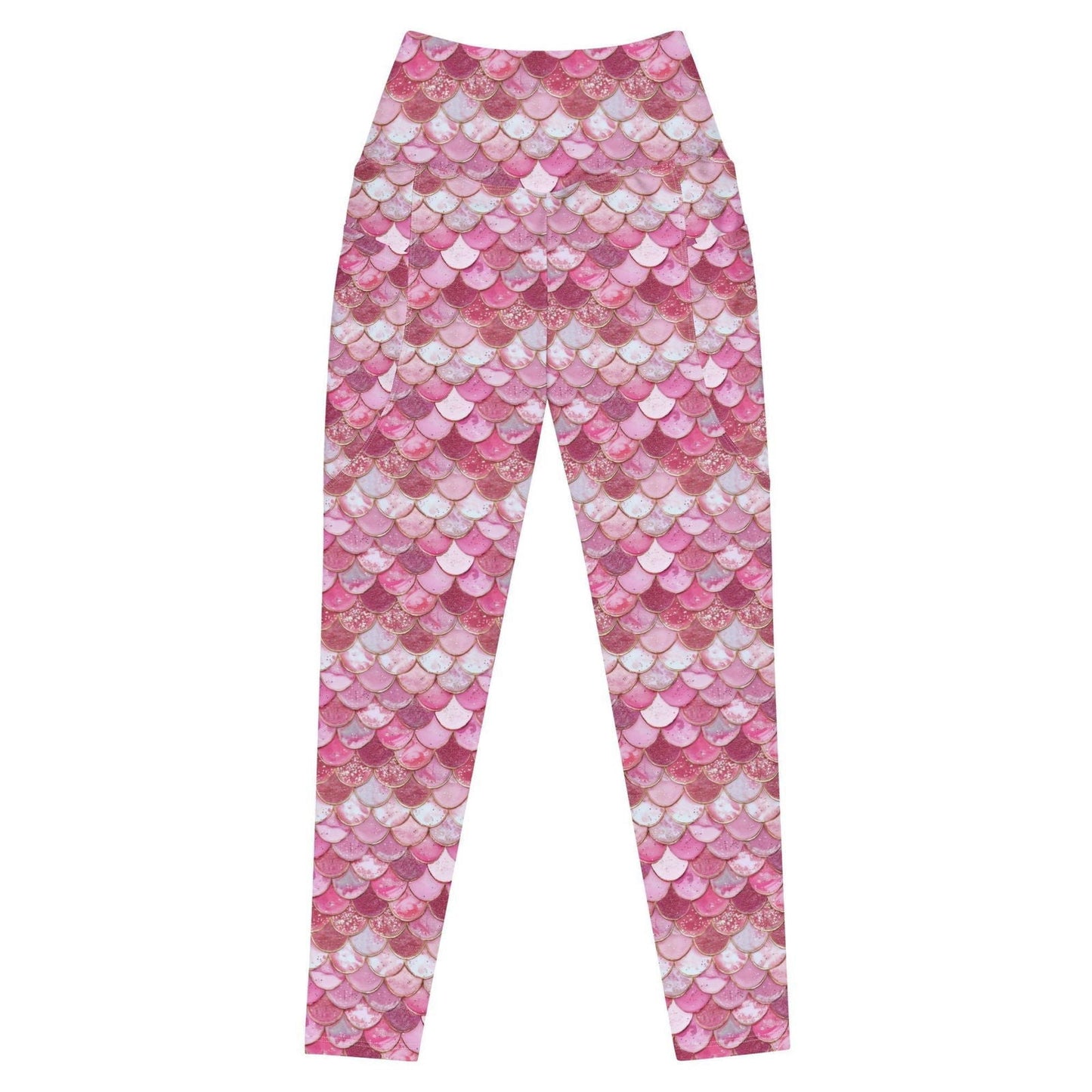 Salinity Swimwear Pink Pearl Mermaid Eco Swim Leggings With Pockets Leggings