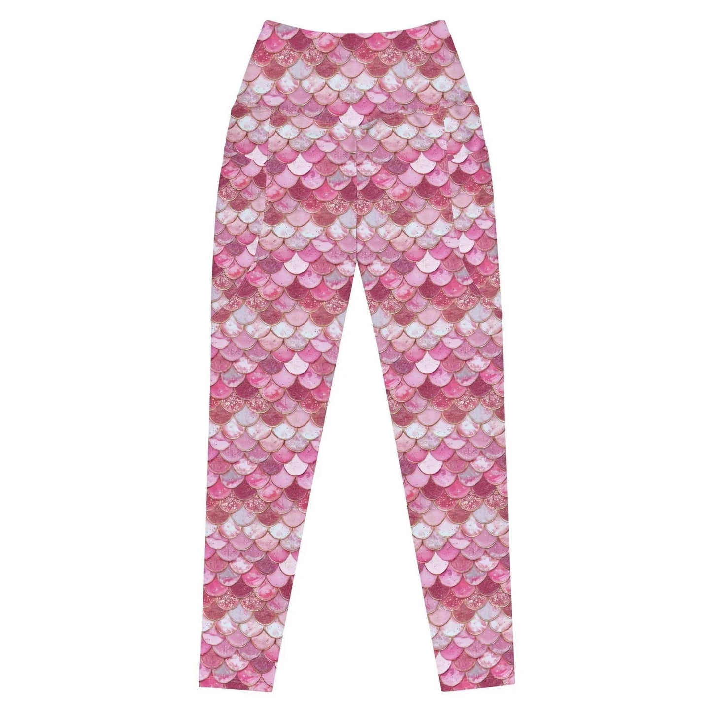 Pink Pearl Mermaid Eco Swim Leggings With Pockets - Salinity Swimwear
