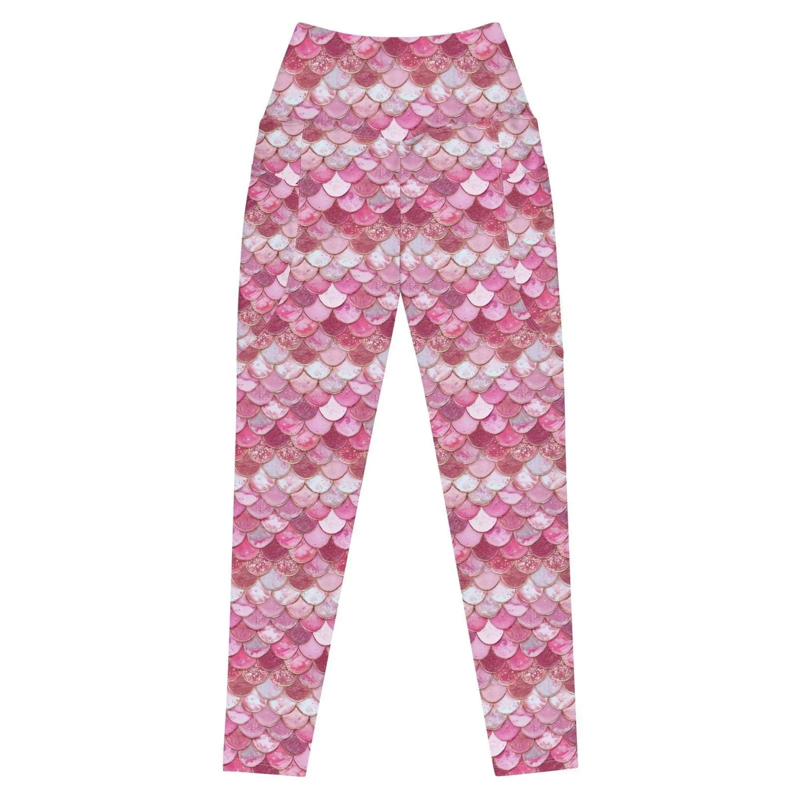 Pink Pearl Mermaid Eco Swim Leggings With Pockets - Salinity Swimwear