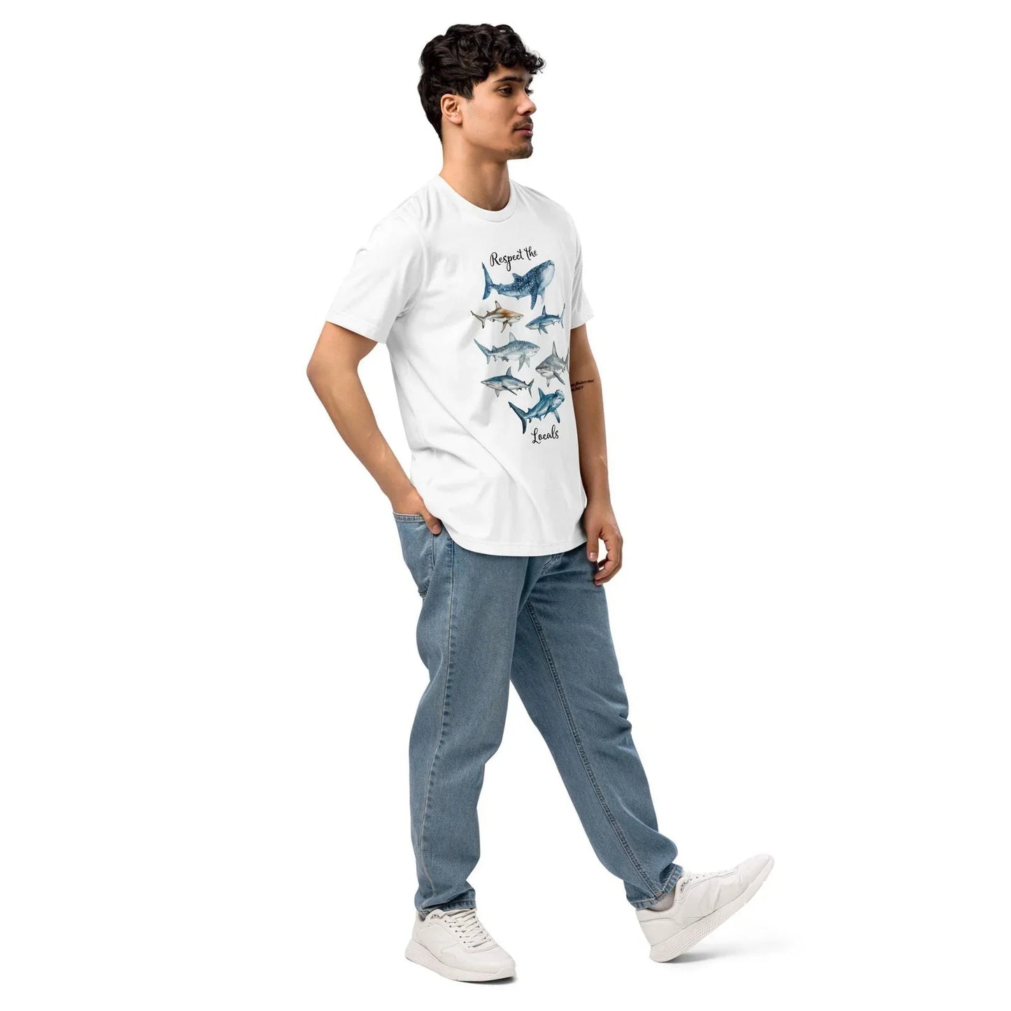 Respect The Locals Men's Eco T-Shirt - Salinity Swimwear