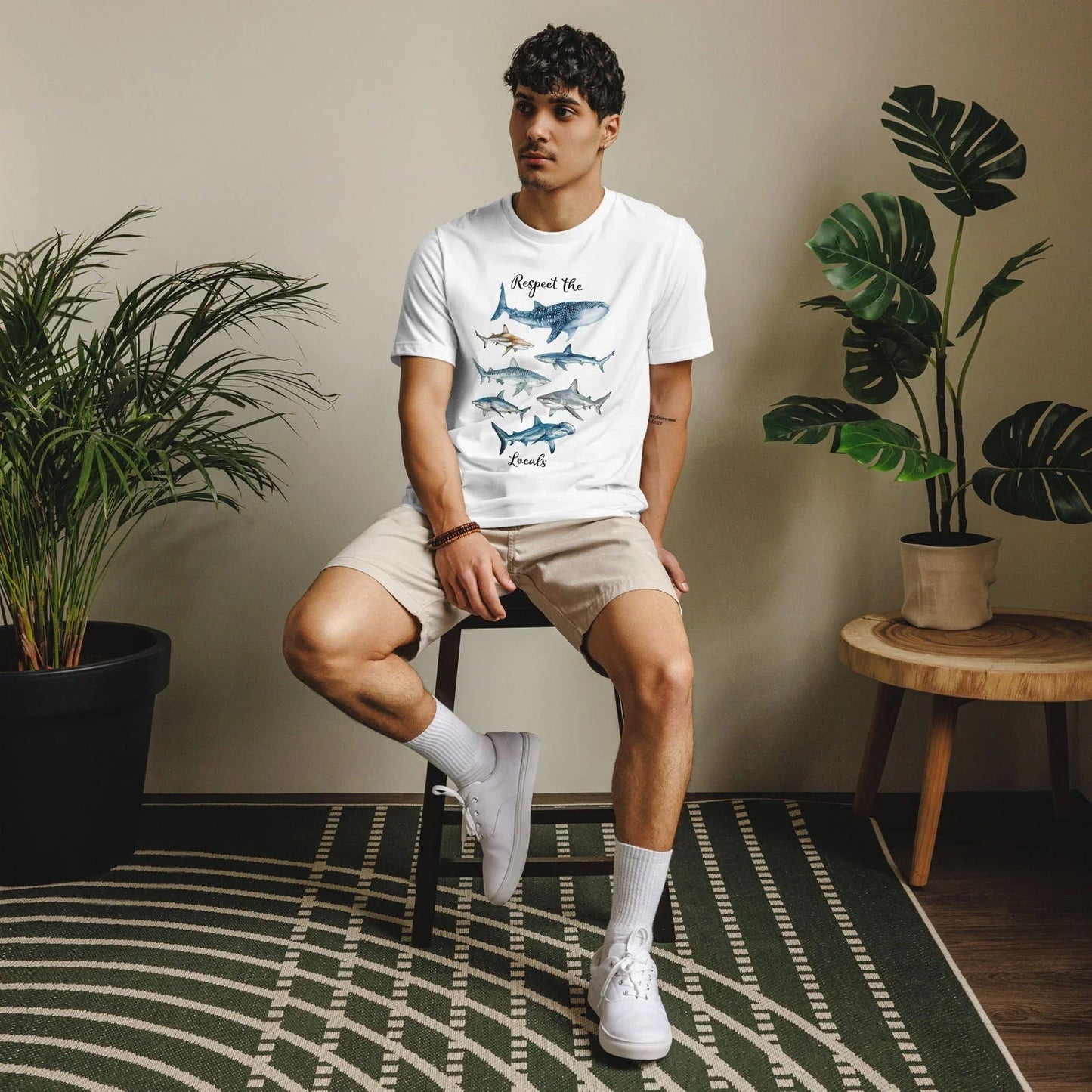 Respect The Locals Men's Eco T-Shirt - Salinity Swimwear