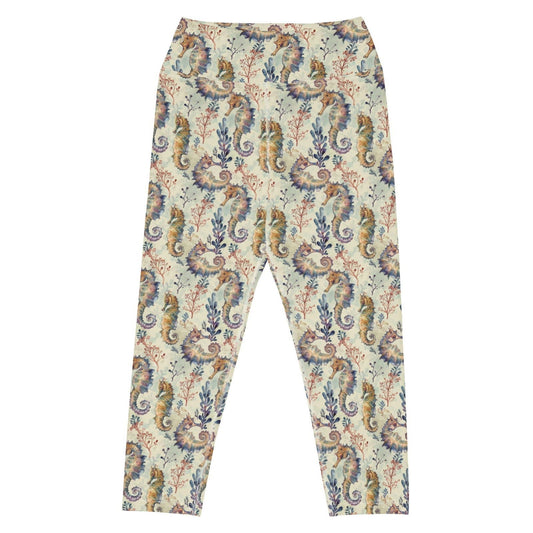 Seahorse Haven Capri Swim Leggings - Salinity Swimwear