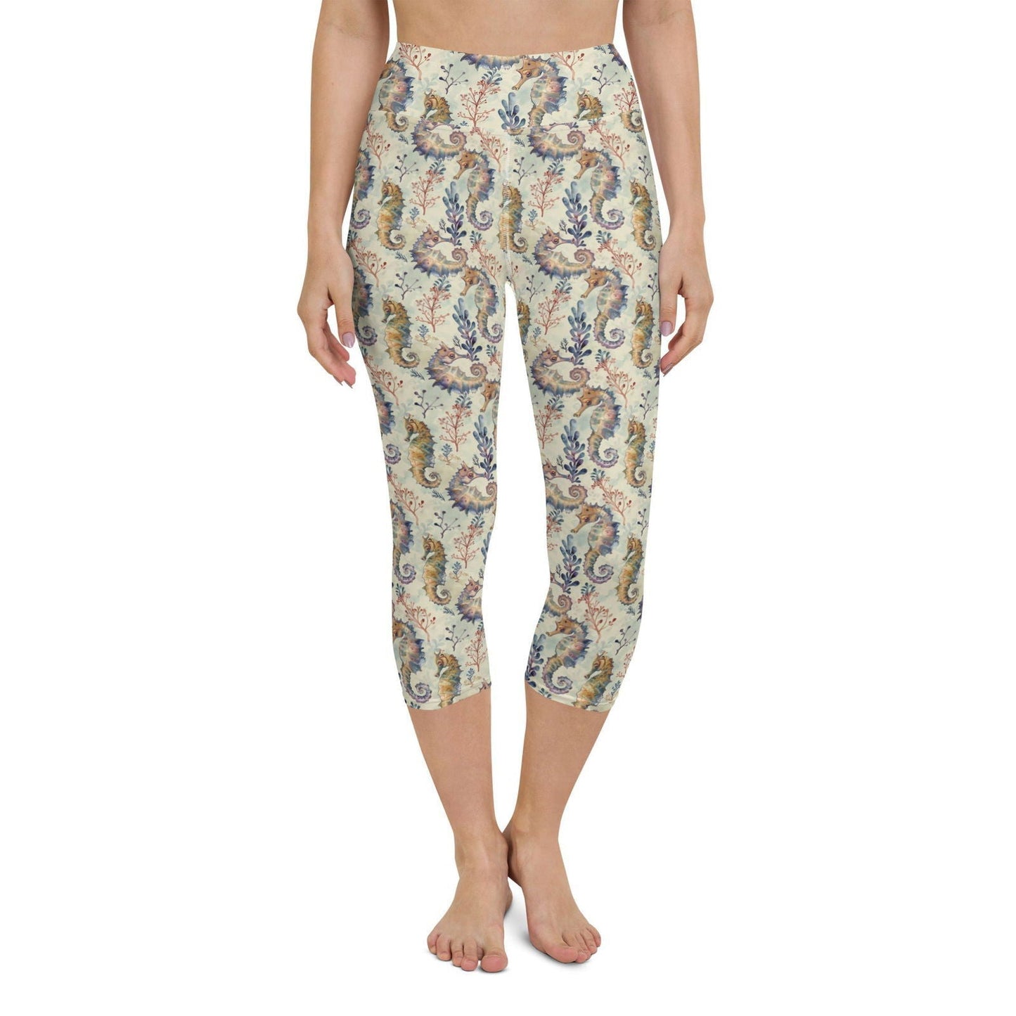 Salinity Swimwear Seahorse Haven Capri Swim Leggings Capri Leggings
