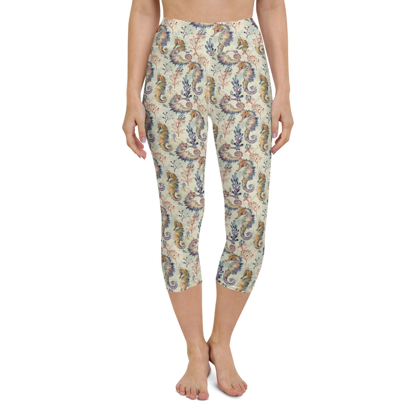 Seahorse Haven Capri Swim Leggings - Salinity Swimwear