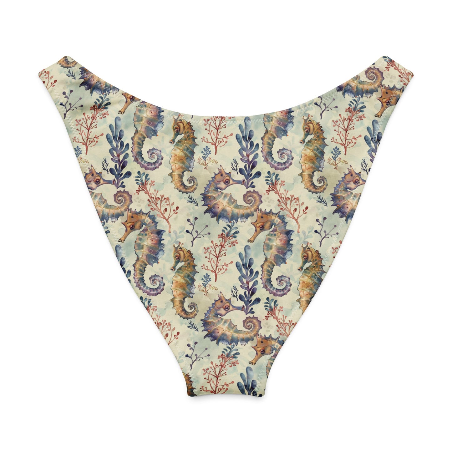 Salinity Swimwear Seahorse Haven Eco High - Leg Cheeky Bikini Bottom Bikini Bottom