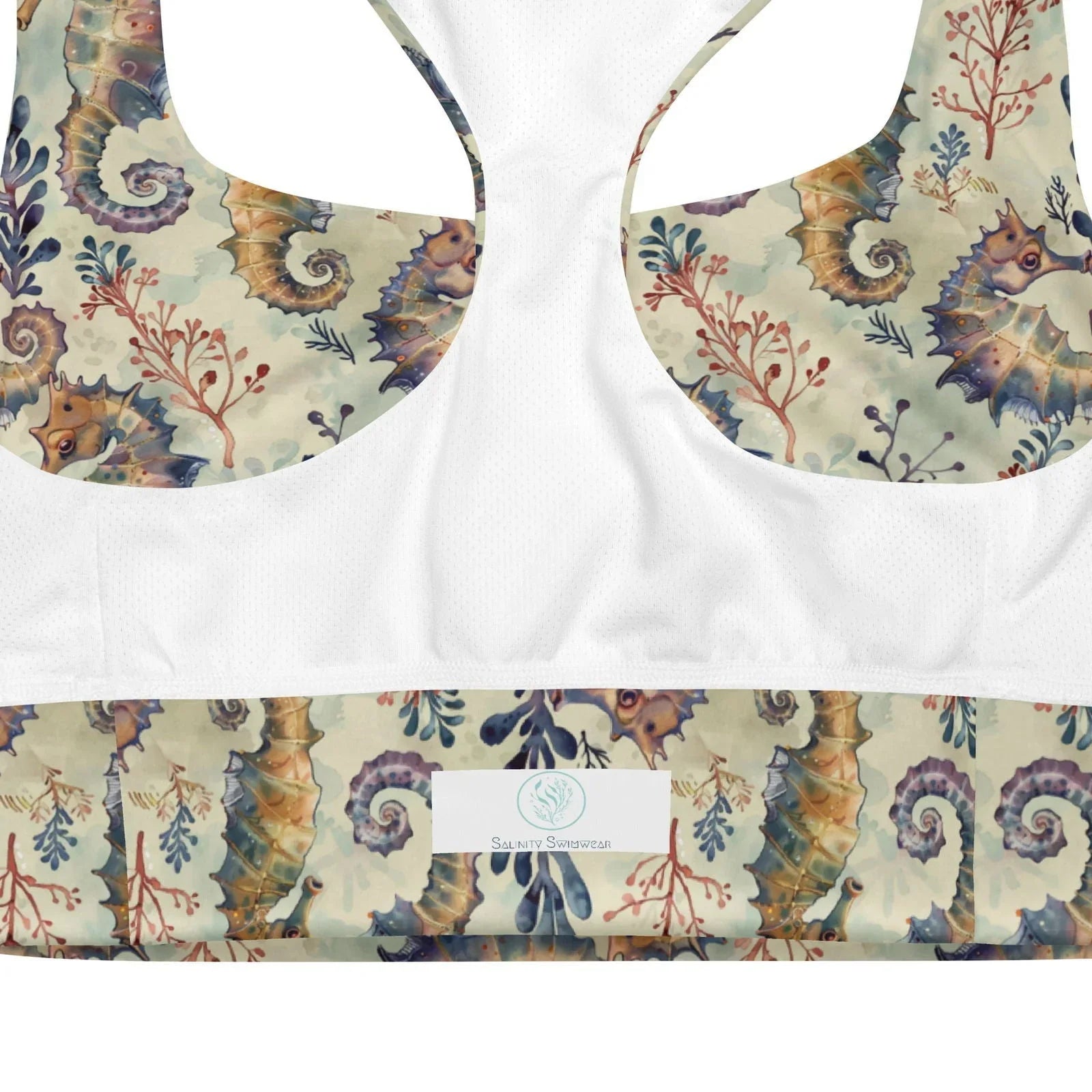 Seahorse Haven Eco Sports Bra Top - Salinity Swimwear