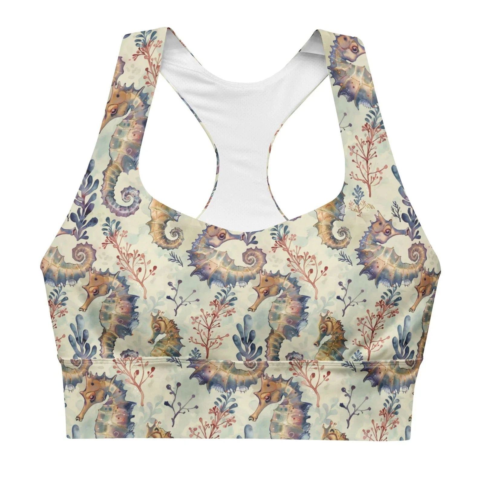 Seahorse Haven Eco Sports Bra Top - Salinity Swimwear