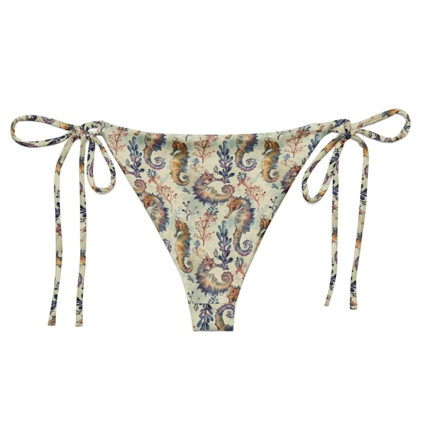 Seahorse Haven Eco String Bikini Bottom - Salinity Swimwear