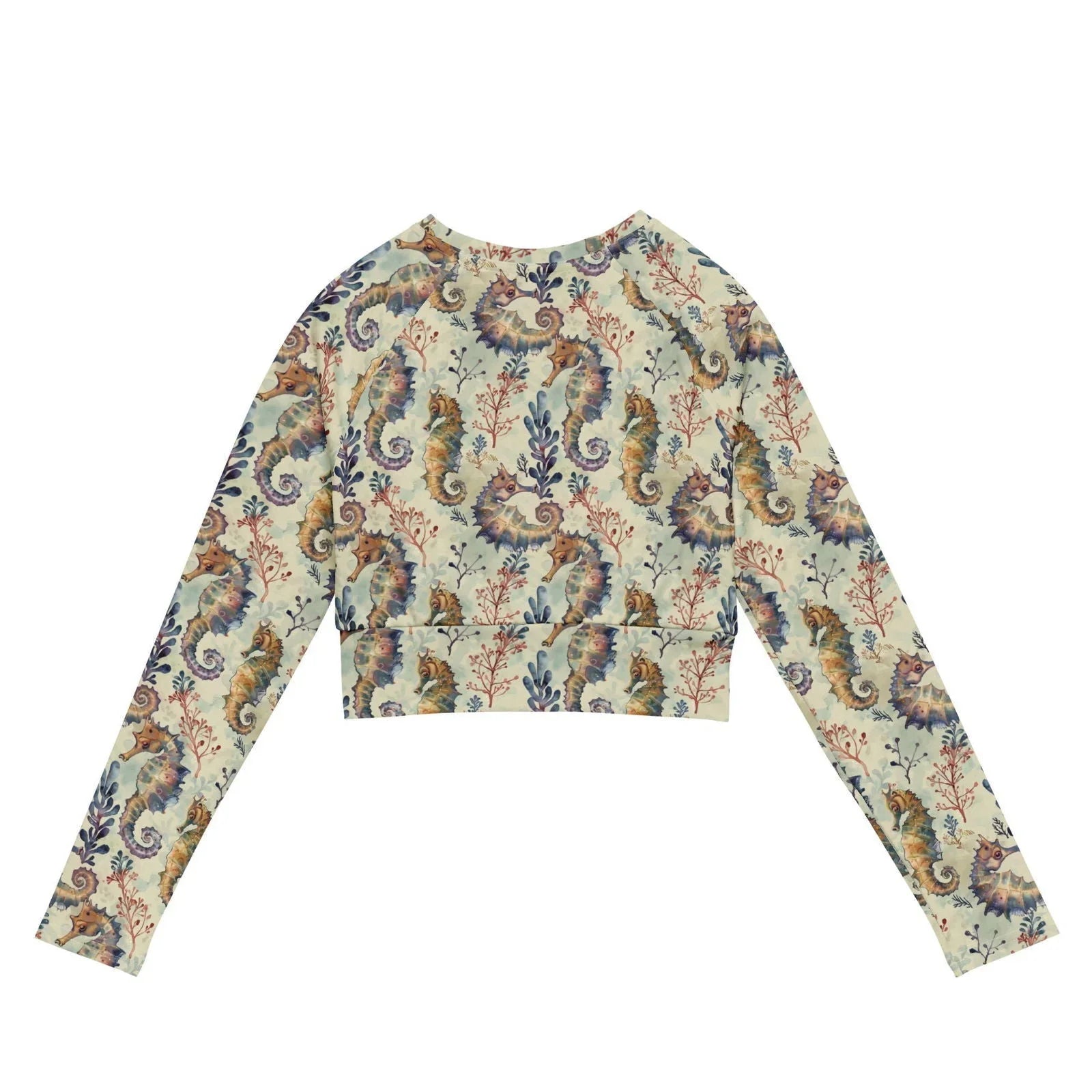 Seahorse Haven Eco Cropped Rash Guard - Salinity Swimwear