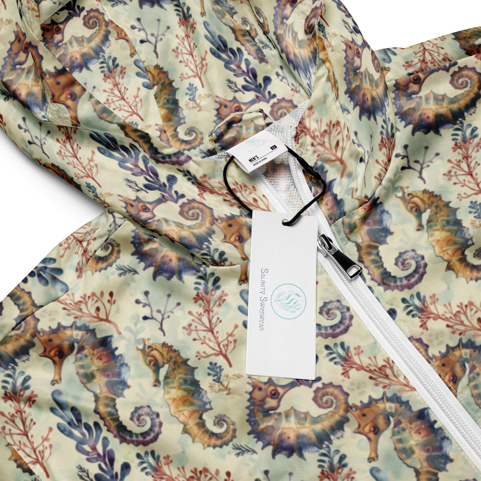 Seahorse Haven Men’s windbreaker - Salinity Swimwear