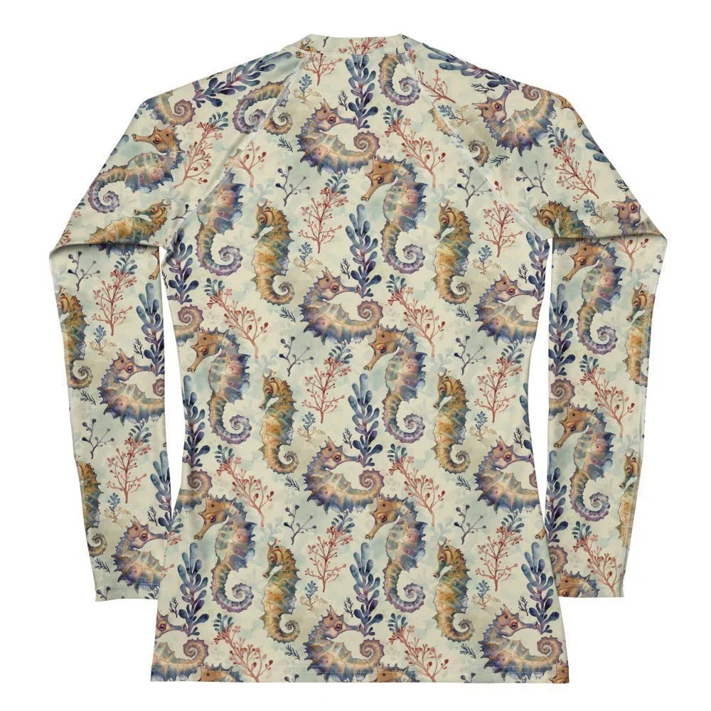 Seahorse Haven Women's Rash Guard - Salinity Swimwear