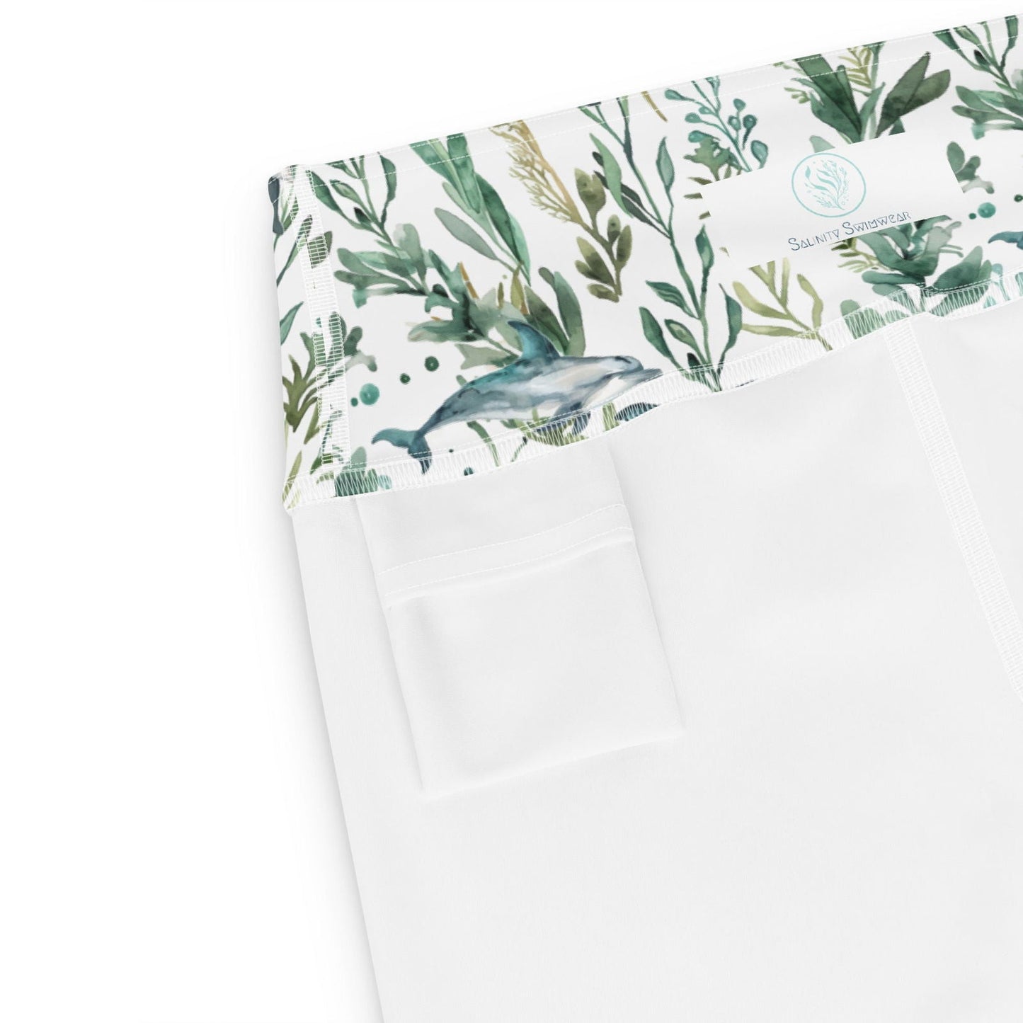 Salinity Swimwear Seascape Dolphin 4" Inch Dive Shorts Shorts