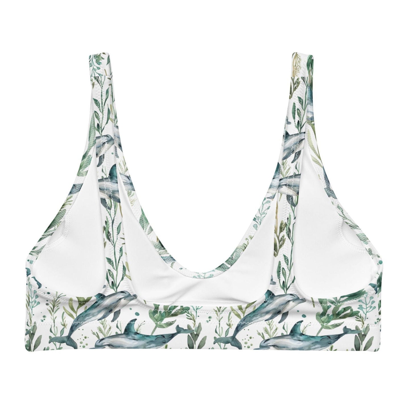 Salinity Swimwear Seascape Dolphin Eco Bikini Top Bikini Top