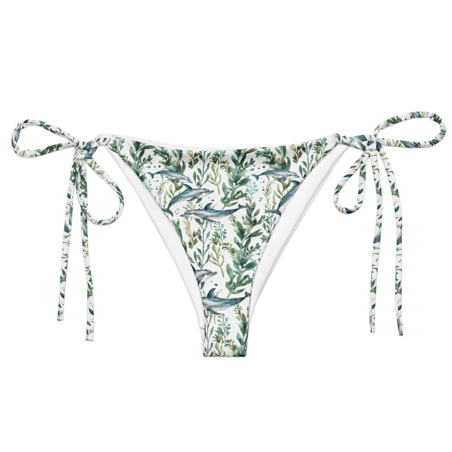 Salinity Swimwear Seascape Dolphin Eco String Bikini Bottom Bikini Bottom