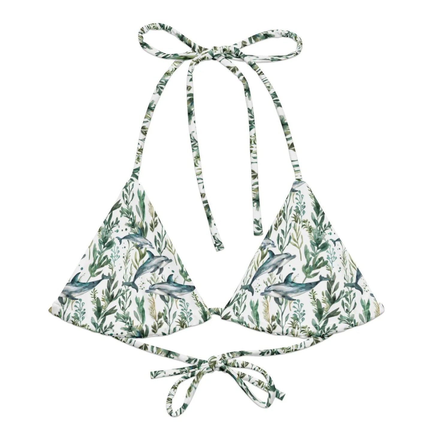 Seascape Dolphin Eco String Bikini Top - Salinity Swimwear