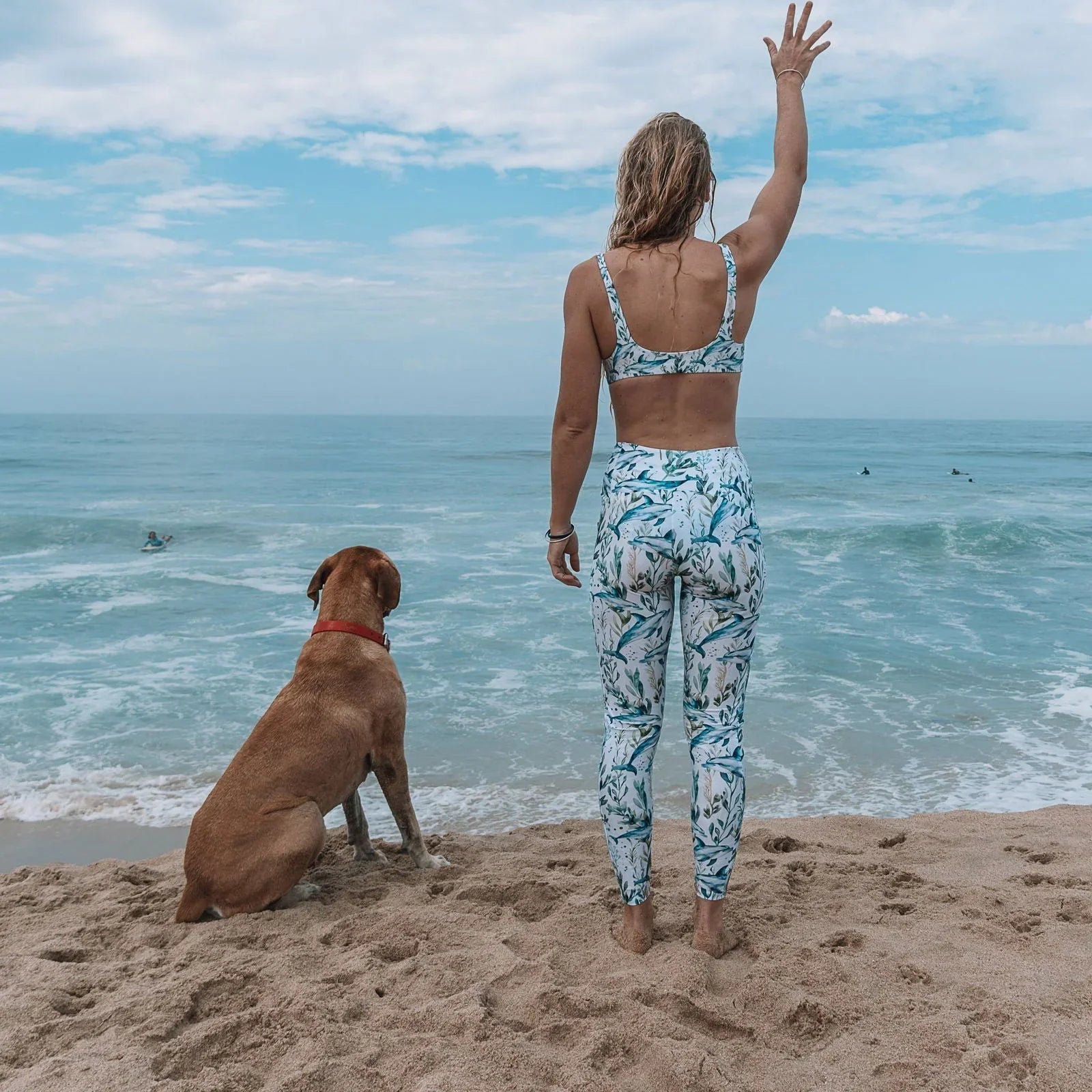 Seascape Dolphin Eco Swim Leggings With Pockets - Salinity Swimwear