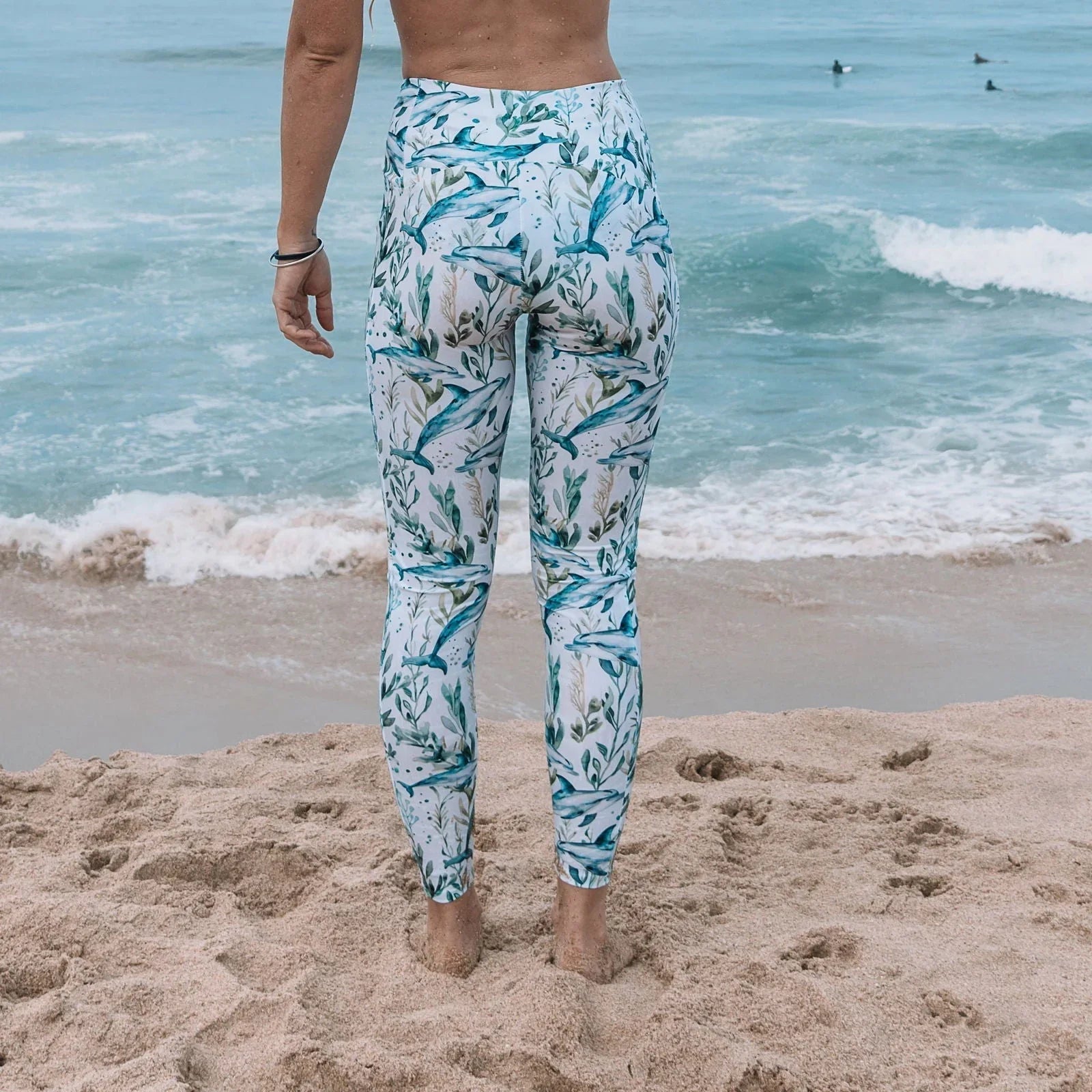 Seascape Dolphin Eco Swim Leggings With Pockets - Salinity Swimwear