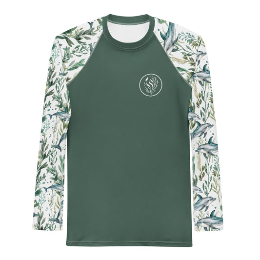 Seascape Dolphin Men's Rash Guard - Salinity Swimwear