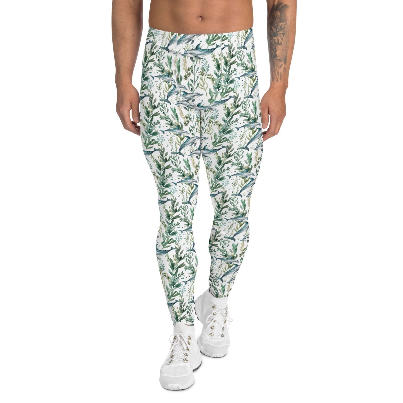 Seascape Dolphin Men's Swim Leggings - Salinity Swimwear