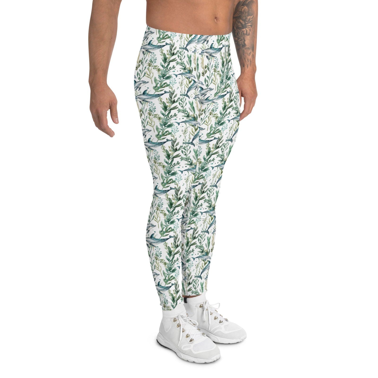 Seascape Dolphin Men's Swim Leggings - Salinity Swimwear