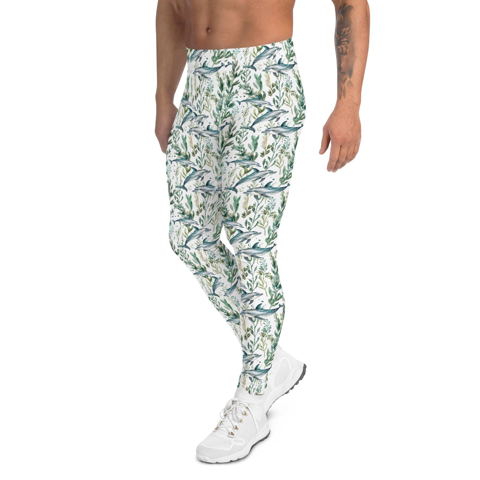 Seascape Dolphin Men's Swim Leggings - Salinity Swimwear