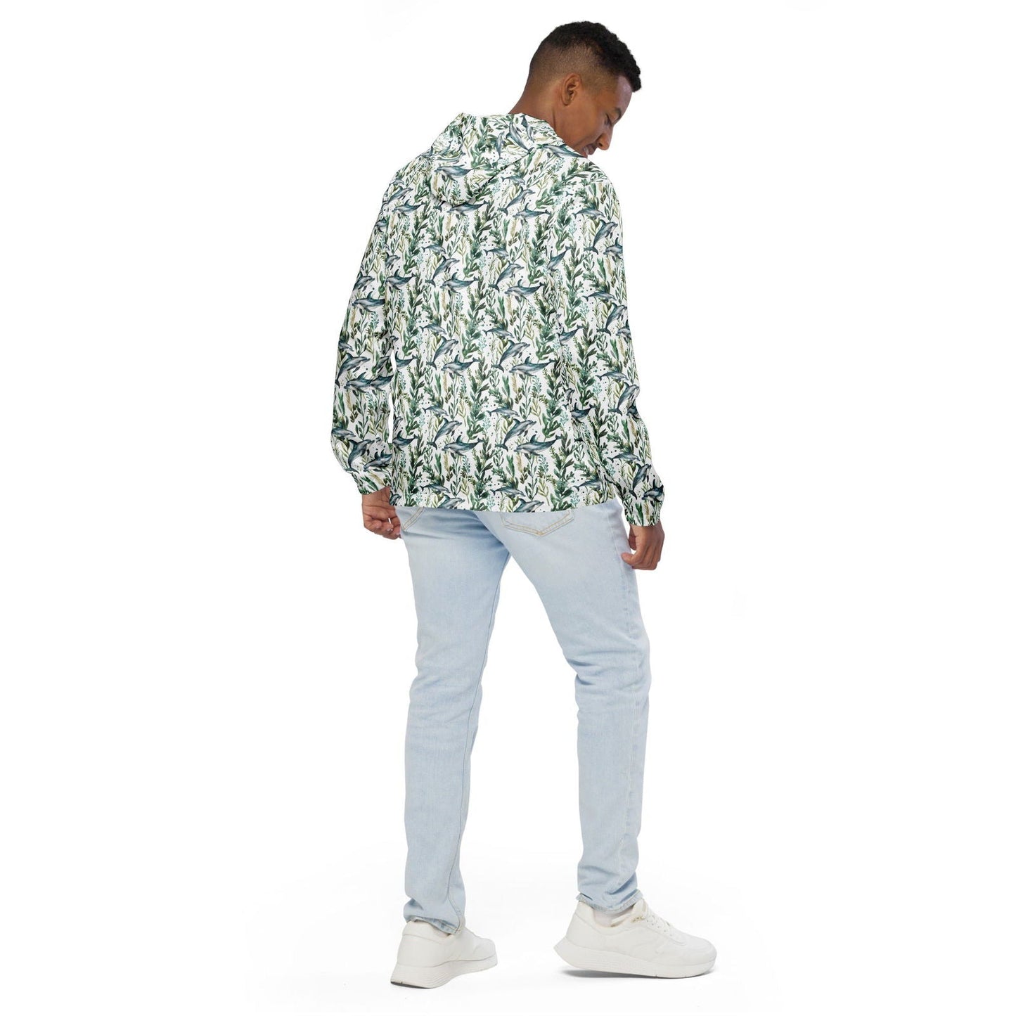 Salinity Swimwear Seascape Dolphin Men’s windbreaker Windbreaker