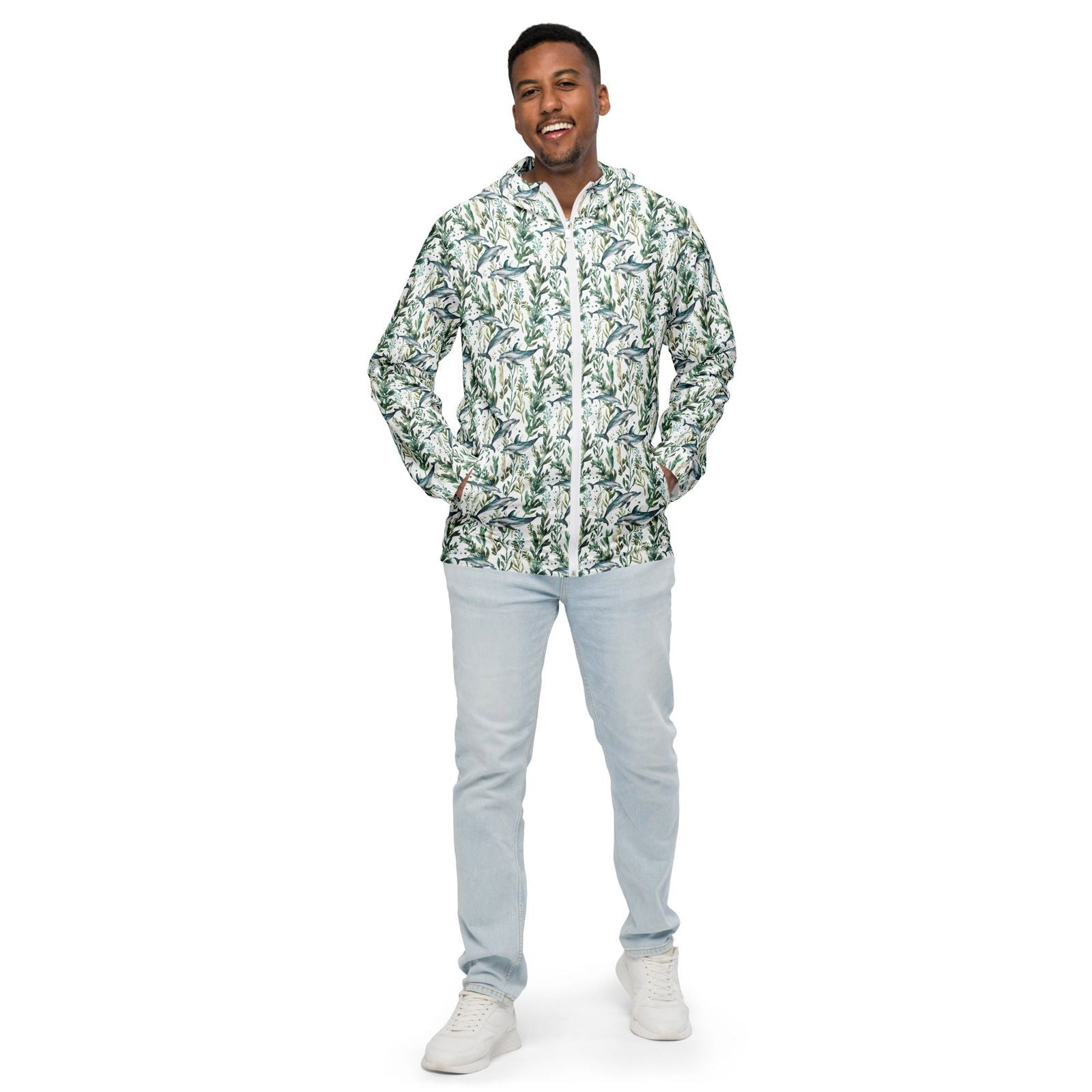 Seascape Dolphin Men’s windbreaker - Salinity Swimwear
