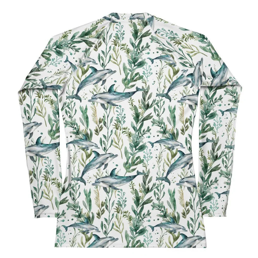 Seascape Dolphin Women's Rash Guard - Salinity Swimwear