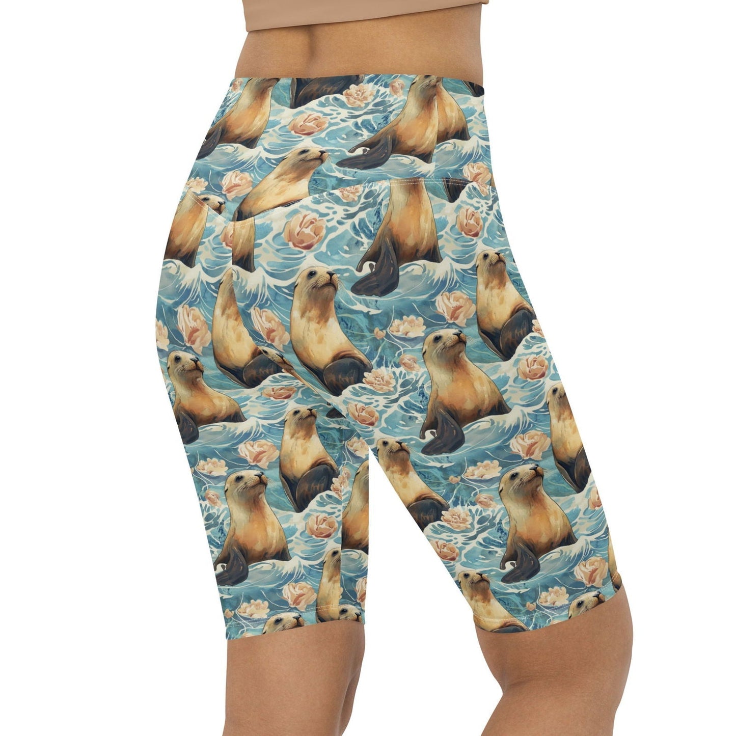 Salinity Swimwear Seaside Sea Lion 8" Inch Shorts Shorts