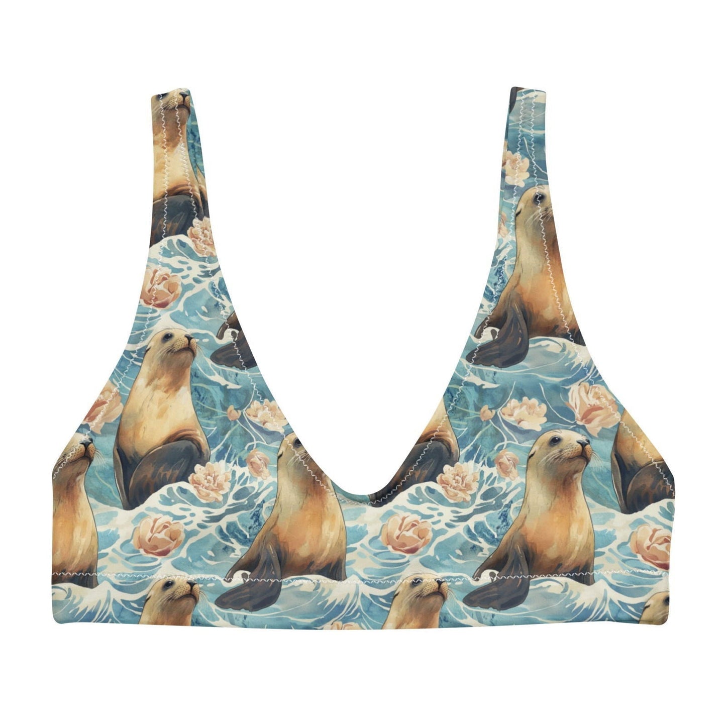 Salinity Swimwear Seaside Sea Lion Eco Bikini Top Bikini Top