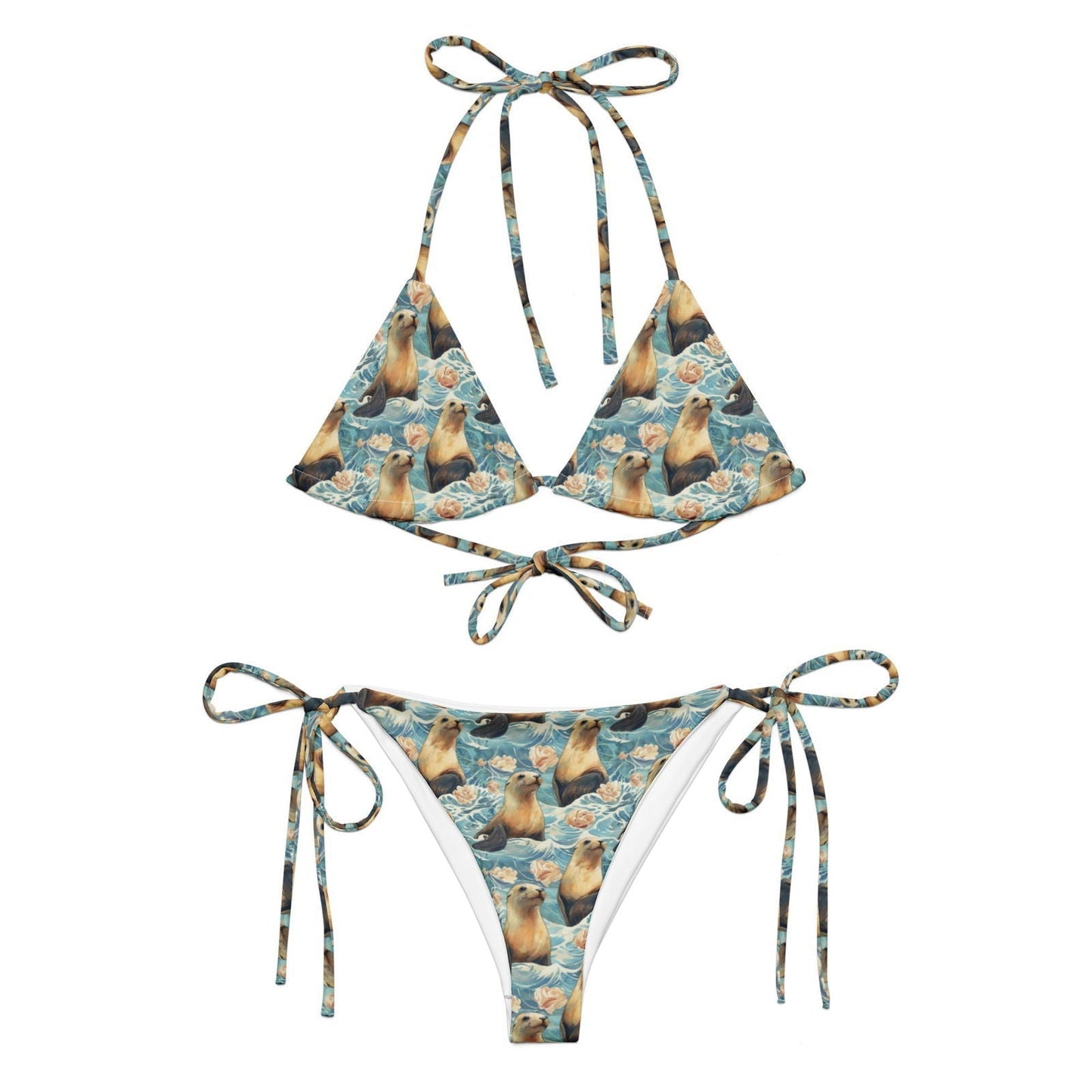 Salinity Swimwear Seaside Sea Lion Eco String Bikini Set Bikini Set