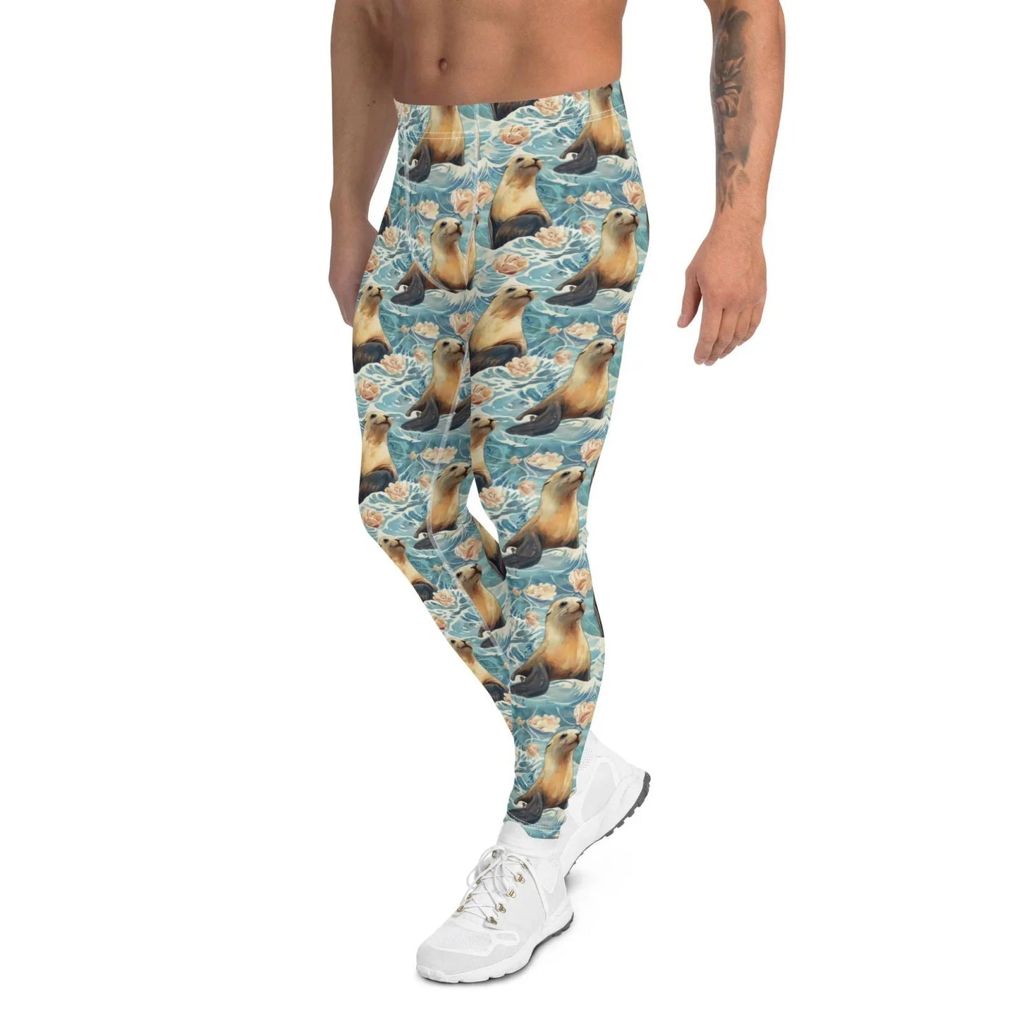 Seaside Sea Lion Men's Swim Leggings - Salinity Swimwear