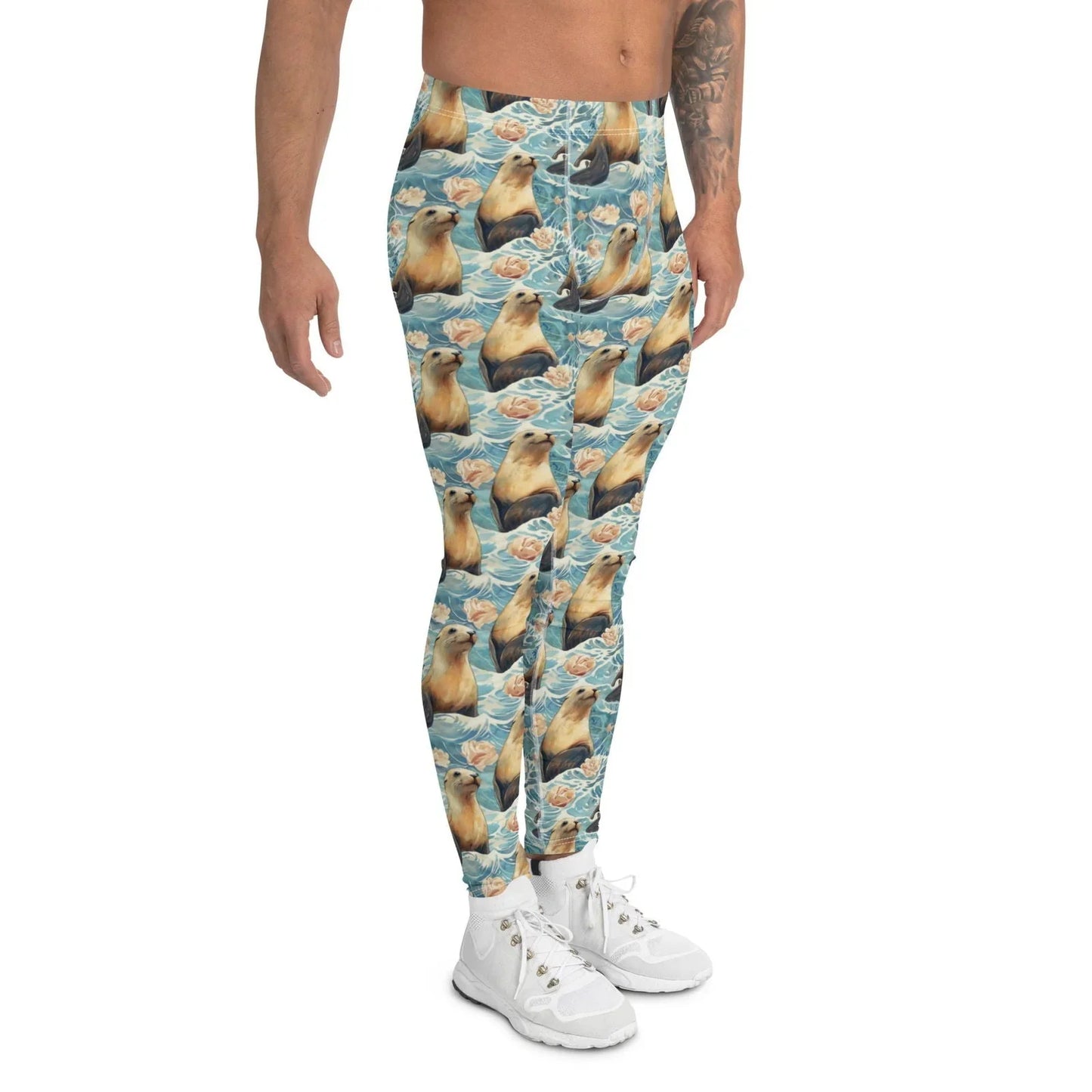 Seaside Sea Lion Men's Swim Leggings - Salinity Swimwear