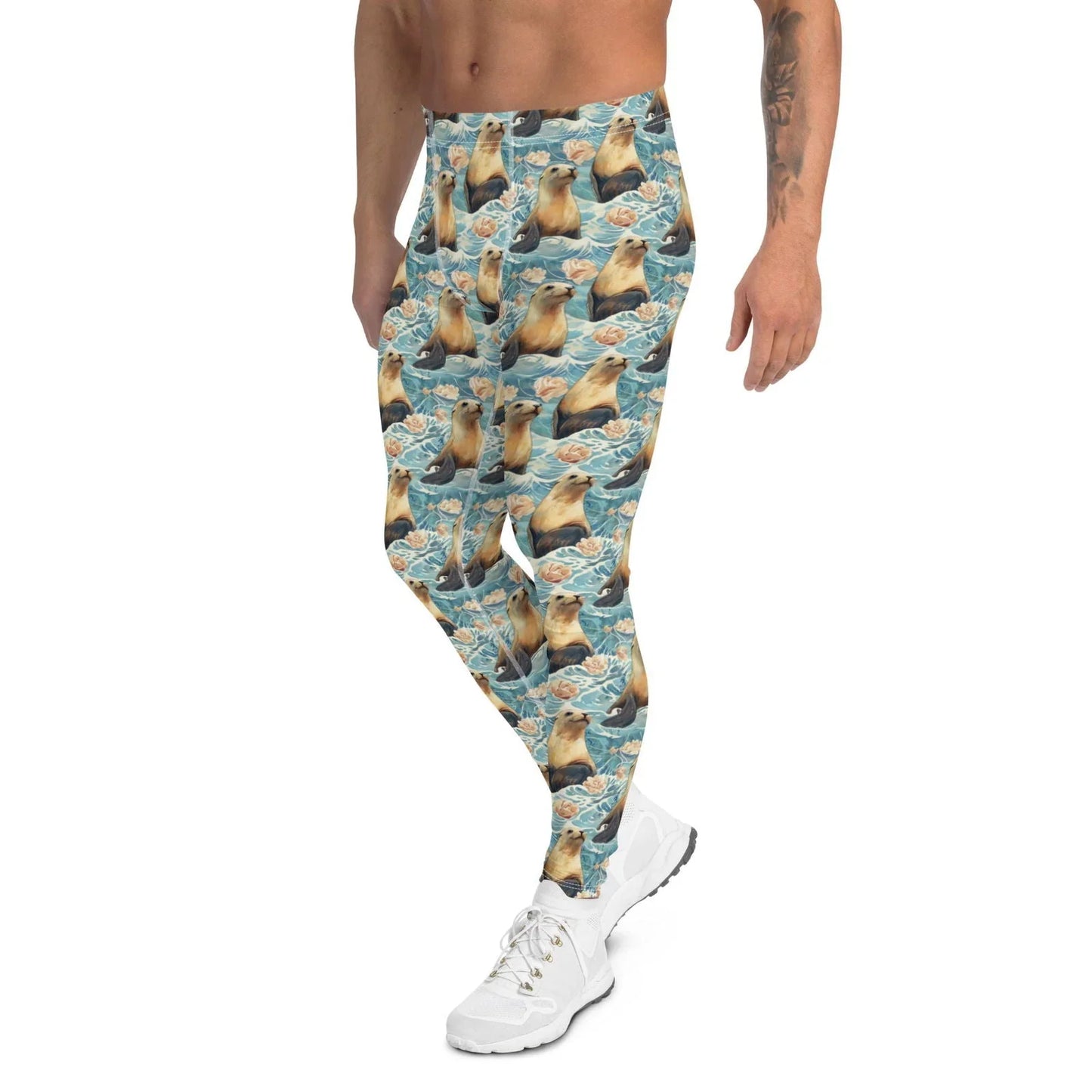 Seaside Sea Lion Men's Swim Leggings - Salinity Swimwear