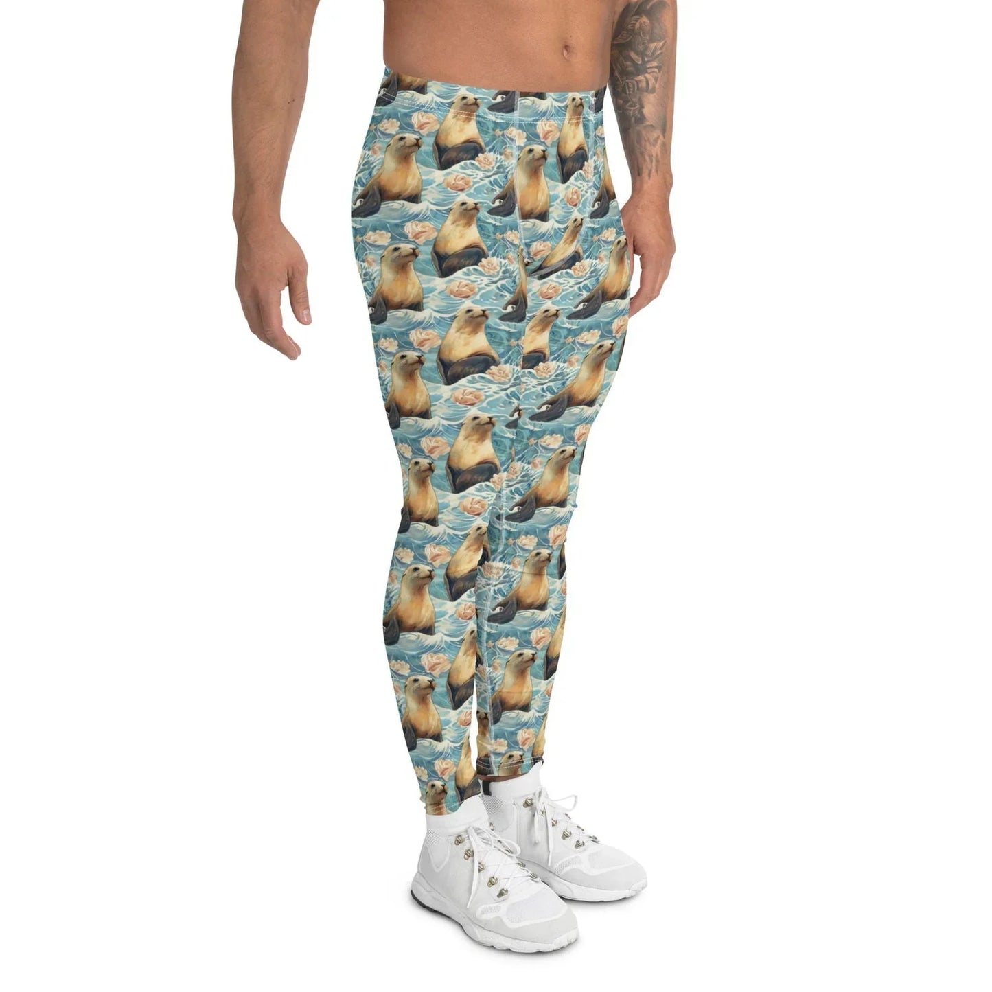 Seaside Sea Lion Men's Swim Leggings - Salinity Swimwear