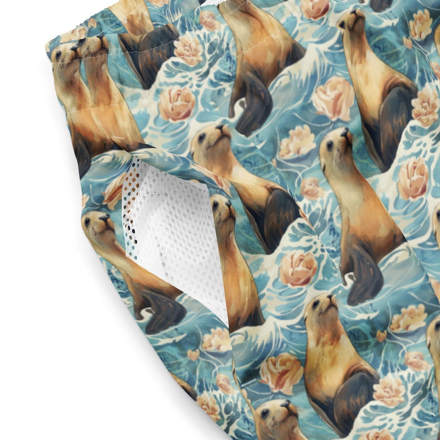 Salinity Swimwear Seaside Sea Lion Men's Swim Trunks Swim Trunks