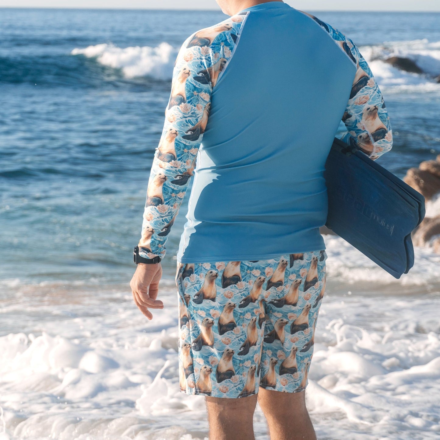 Salinity Swimwear Seaside Sea Lion Men's Swim Trunks Swim Trunks