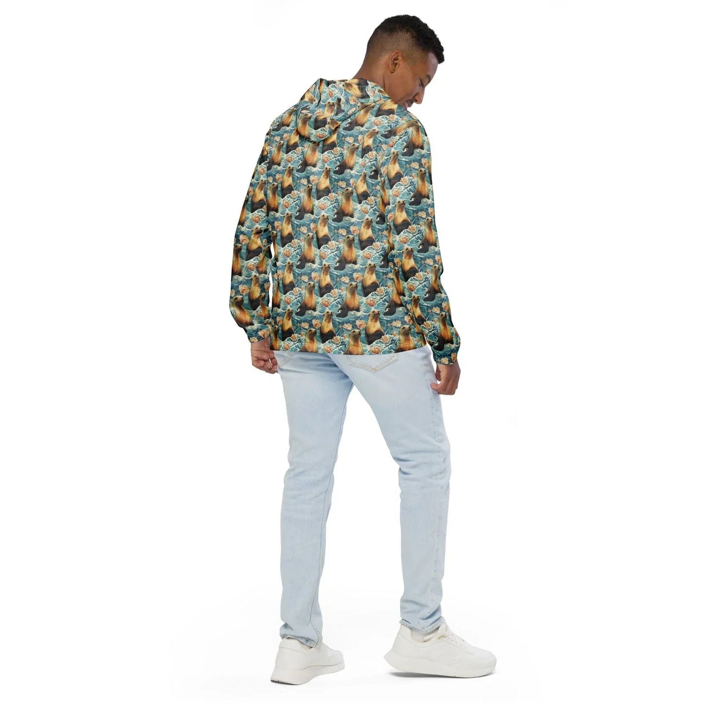 Seaside Sea Lion Men’s windbreaker - Salinity Swimwear
