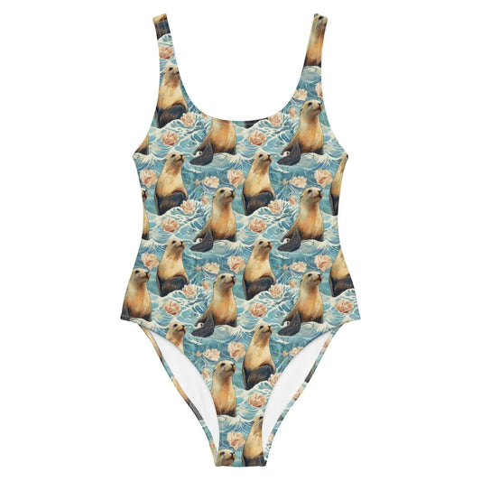 Seaside Sea Lion One-Piece Swimsuit - Salinity Swimwear