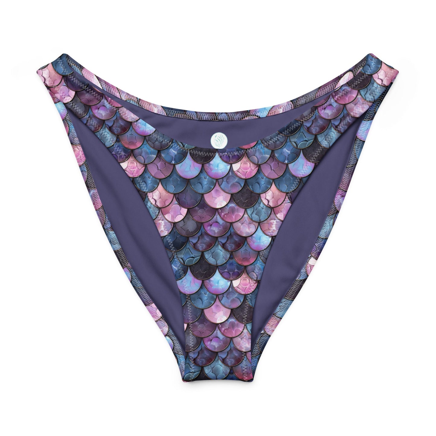 Salinity Swimwear Shadowy Sea Siren Eco High - Leg Cheeky Bikini Bottom Bikini Bottom