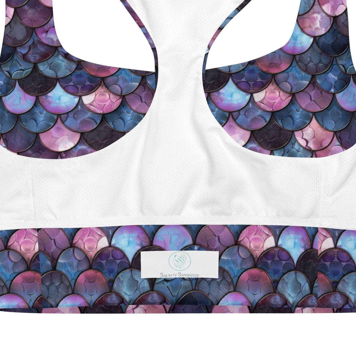 Salinity Swimwear Shadowy Sea Siren Eco Sports Bra Top Sports Top