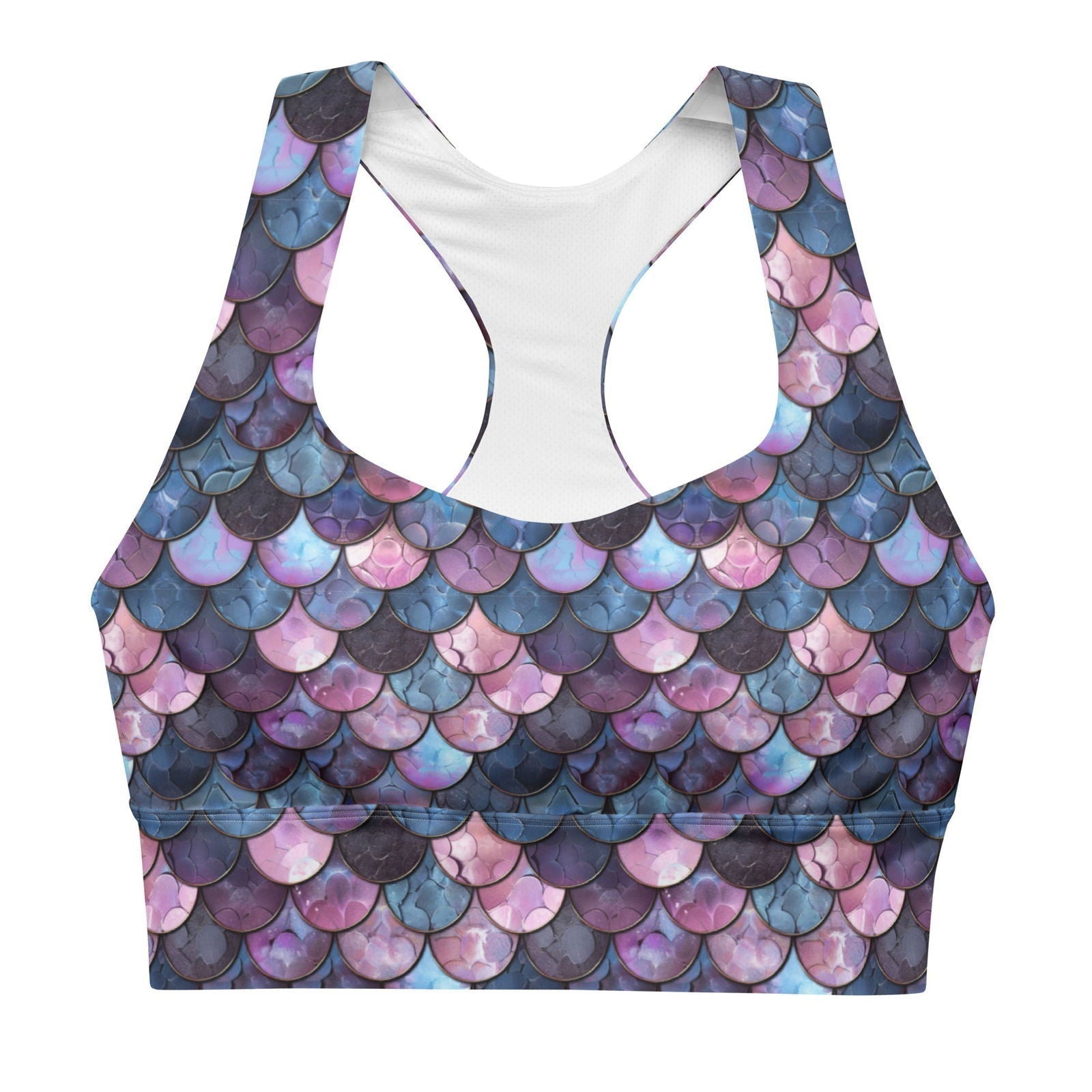 Shadowy Sea Siren Eco Sports Bra Top - Salinity Swimwear